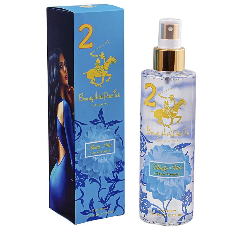 Beverly Hills Polo Club Pour Femme Body Mist Classic Fougere No.2 200ml at Ratans Online Shop - Perfumes Wholesale and Retailer Body Mist