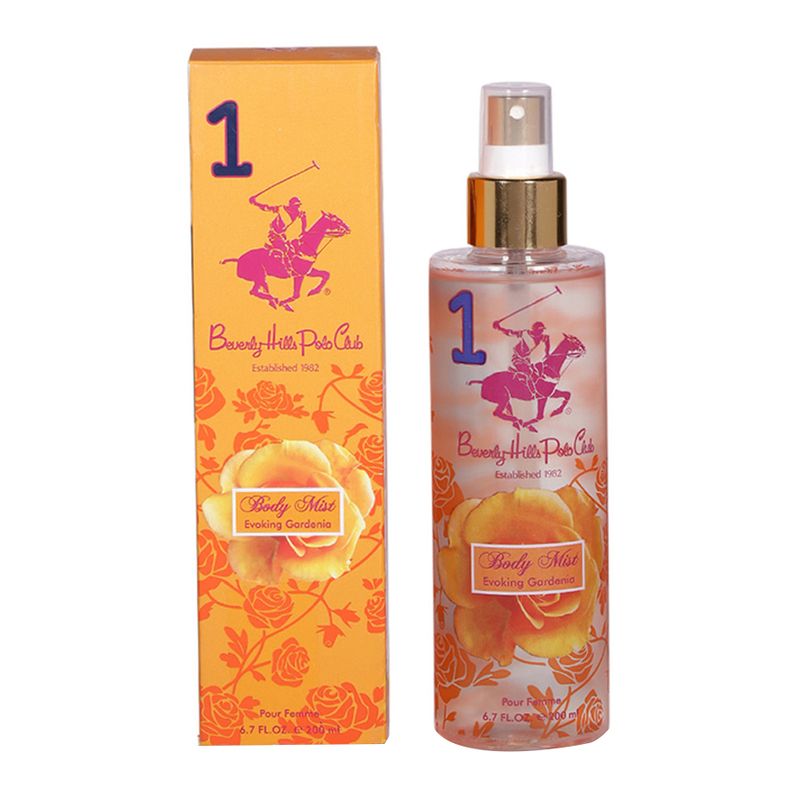 Beverly Hills Polo Club Pour Femme Body Mist Evoking Gardenia No.1 200ml at Ratans Online Shop - Perfumes Wholesale and Retailer Body Mist