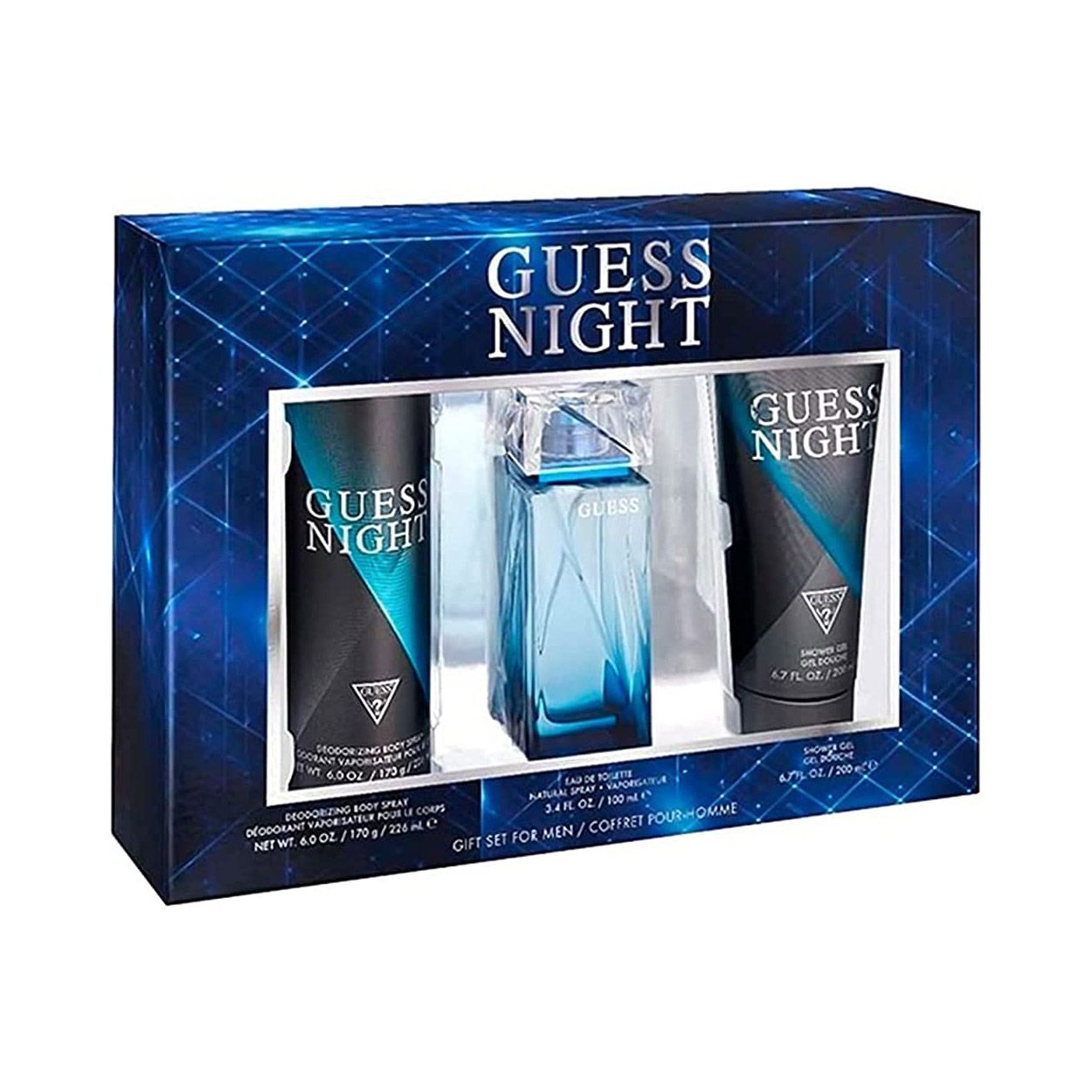Guess Night 3 Piece Perfume Gift Set for Men at Ratans Online Shop - Perfumes Wholesale and Retailer Fragrance