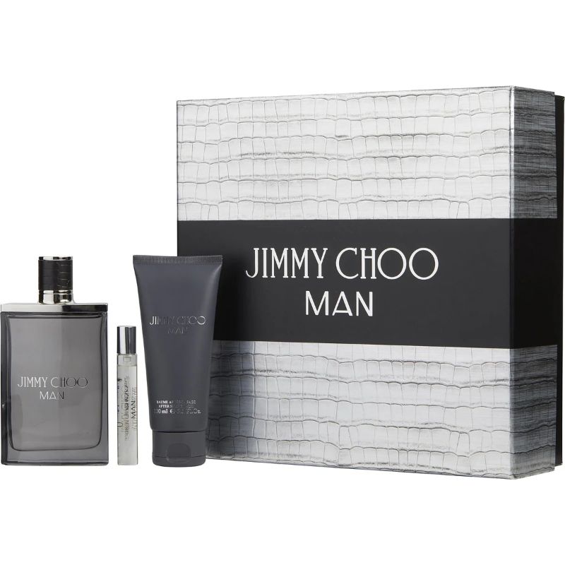 Jimmy Choo Man Eau De Toilette 3 Piece Gift Set 100ml at Ratans Online Shop - Perfumes Wholesale and Retailer Fragrance