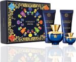 Versace Dylan Blue Pour Femme 4 Piece Gift Set for Women at Ratans Online Shop - Perfumes Wholesale and Retailer Gift Set 4