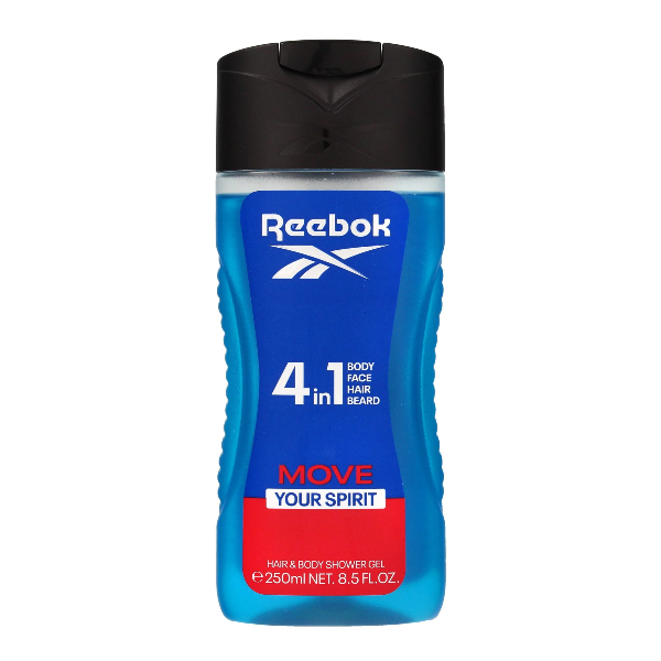 Reebok Move Your Spirit for Men Hair & Body Shower Gel 250ml at Ratans Online Shop - Perfumes Wholesale and Retailer Men