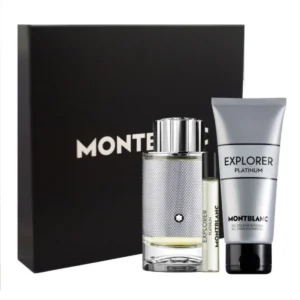 Mont Blanc Explorer Platinum for Men Eau de Parfum 3 Piece Perfume Gift Set at Ratans Online Shop - Perfumes Wholesale and Retailer Fragrance