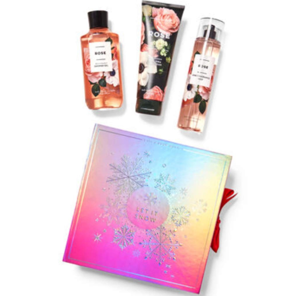 Bath & Body Works Rose Let It Snow for Women 3 Piece Gift Set 236ml at Ratans Online Shop - Perfumes Wholesale and Retailer Gift Set