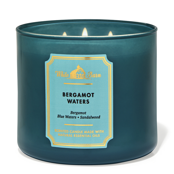 Bath & BodyWorks Bergamot Waters 3-Wick Scented Candle at Ratans Online Shop - Perfumes Wholesale and Retailer Candles