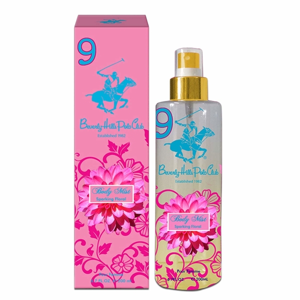 Beverly Hills Polo Club No.9 Sparking Floral Body Mist For Women 200ml at Ratans Online Shop - Perfumes Wholesale and Retailer Body Mist