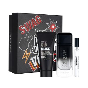 Carolina Herrera 212 VIP Black 3 Piece Gift Set EDP for Men at Ratans Online Shop - Perfumes Wholesale and Retailer Fragrance