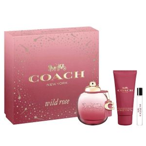 Coach New York Wild Rose Eau De Parfum 3 Piece Gift Set for Women 90ml - Ratans Online Shop - Perfumes Wholesale & Retailer - Women>Gift Set