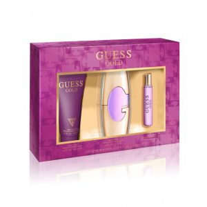 Guess Gold 3 Piece Gift Set For Women - Ratans Online Shop - Perfumes Wholesale & Retailer - Women>Gift Set