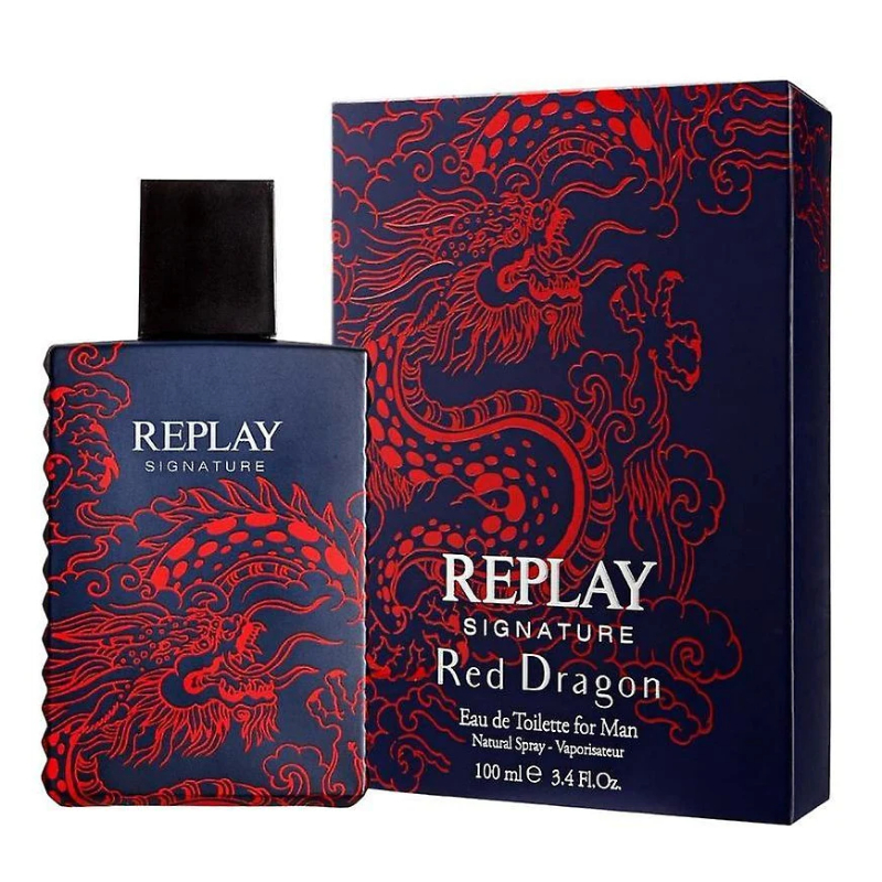 Replay Signature Red Dragon Eau de Toilette for Men 100ml at Ratans Online Shop - Perfumes Wholesale and Retailer Fragrance