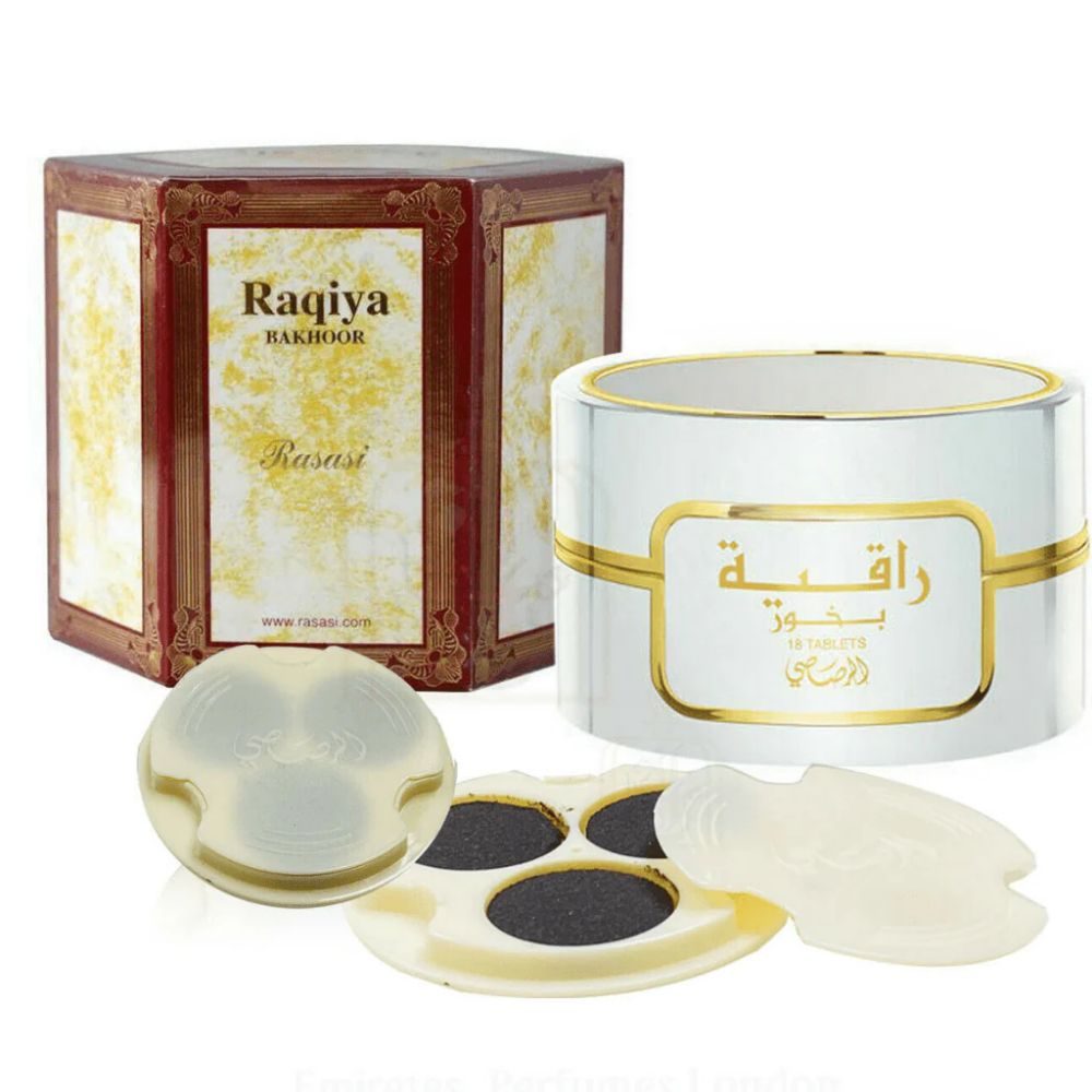 Rasasi Bakhoor Raqiya Incense For Men and Women 18 Tablets at Ratans Online Shop - Perfumes Wholesale and Retailer Fragrance