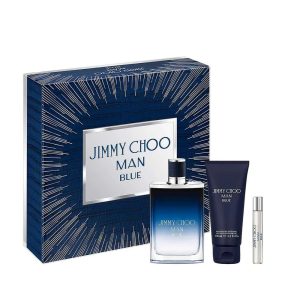 Jimmy Choo Man Blue Eau De Toilette 3 Piece Gift Set for Men 100ml at Ratans Online Shop - Perfumes Wholesale and Retailer Fragrance