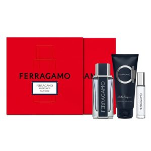 Salvatore Ferragamo Pour Homme Eau De Toilette 3 Piece Gift Set for Men 100ml at Ratans Online Shop - Perfumes Wholesale and Retailer Fragrance