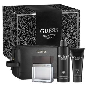 Guess Seductive Homme Eau de Toilette 4 Piece Gift Set for Men 100ml at Ratans Online Shop - Perfumes Wholesale and Retailer Fragrance