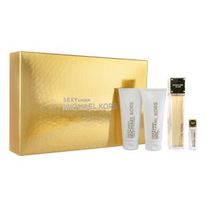 Michael Kors Sexy Amber 4Pc Gift Set For Women at Ratans Online Shop - Perfumes Wholesale and Retailer Gift Set